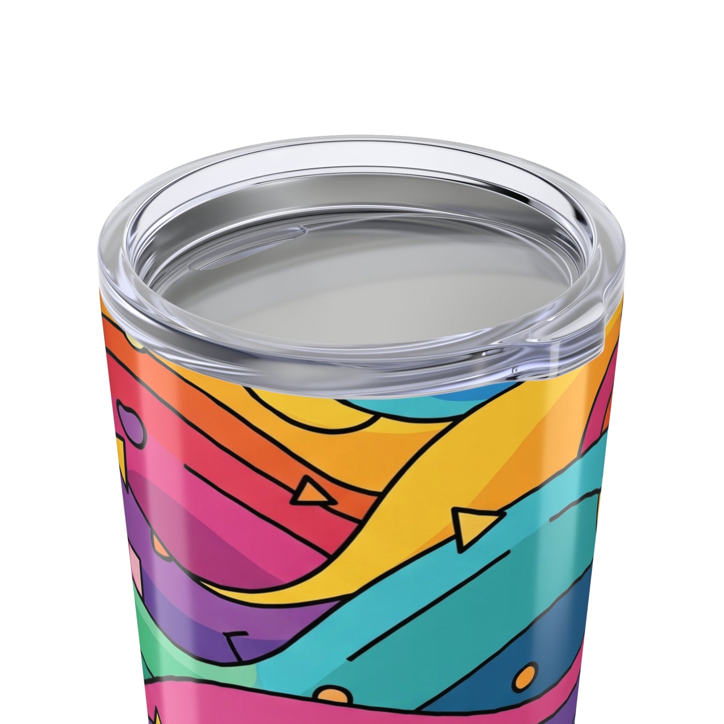 20oz Stainless Steel Tumbler With Double Wall Vacuum Insulation Printed Design Spill Resistant Mug For Hot Or Cold