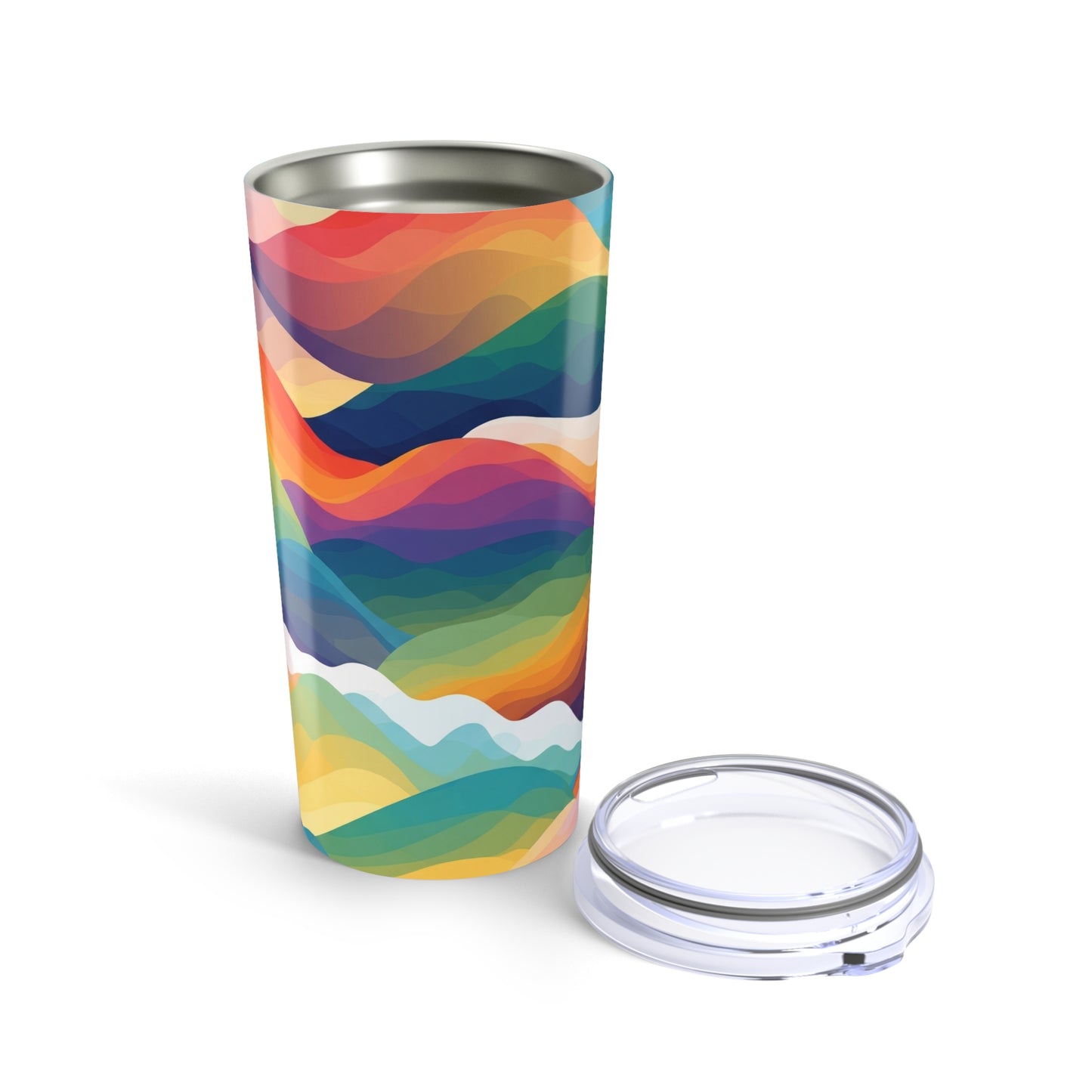 20oz Stainless Steel Tumbler With Double Wall Vacuum Insulation Spill Resistant Lid For Hot Or Cold Drinks Travel
