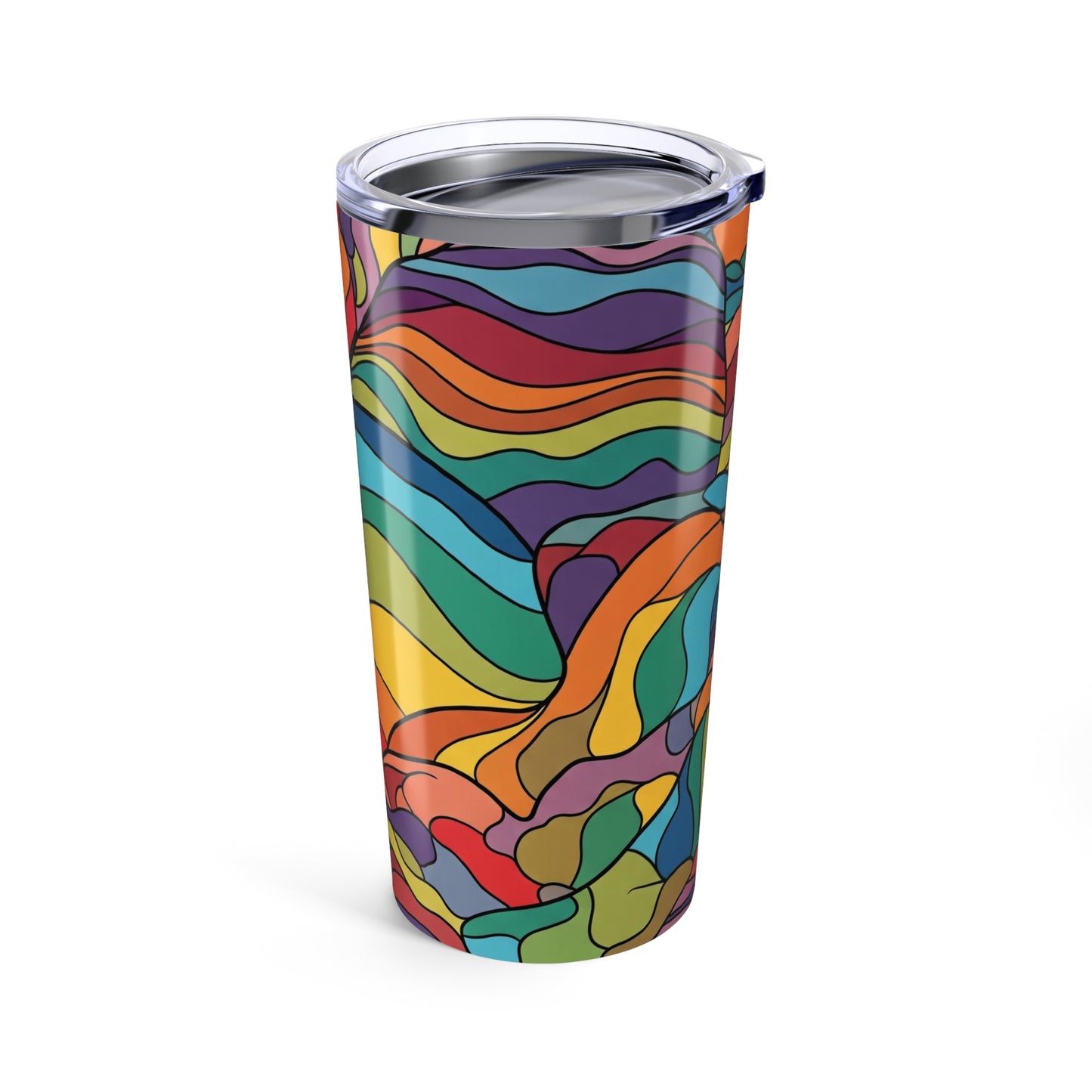 20 Oz Steel Travel Mug With Double Wall Vacuum Insulation Spill Resistant Leak Proof Lid Durable For Hot Or Cold