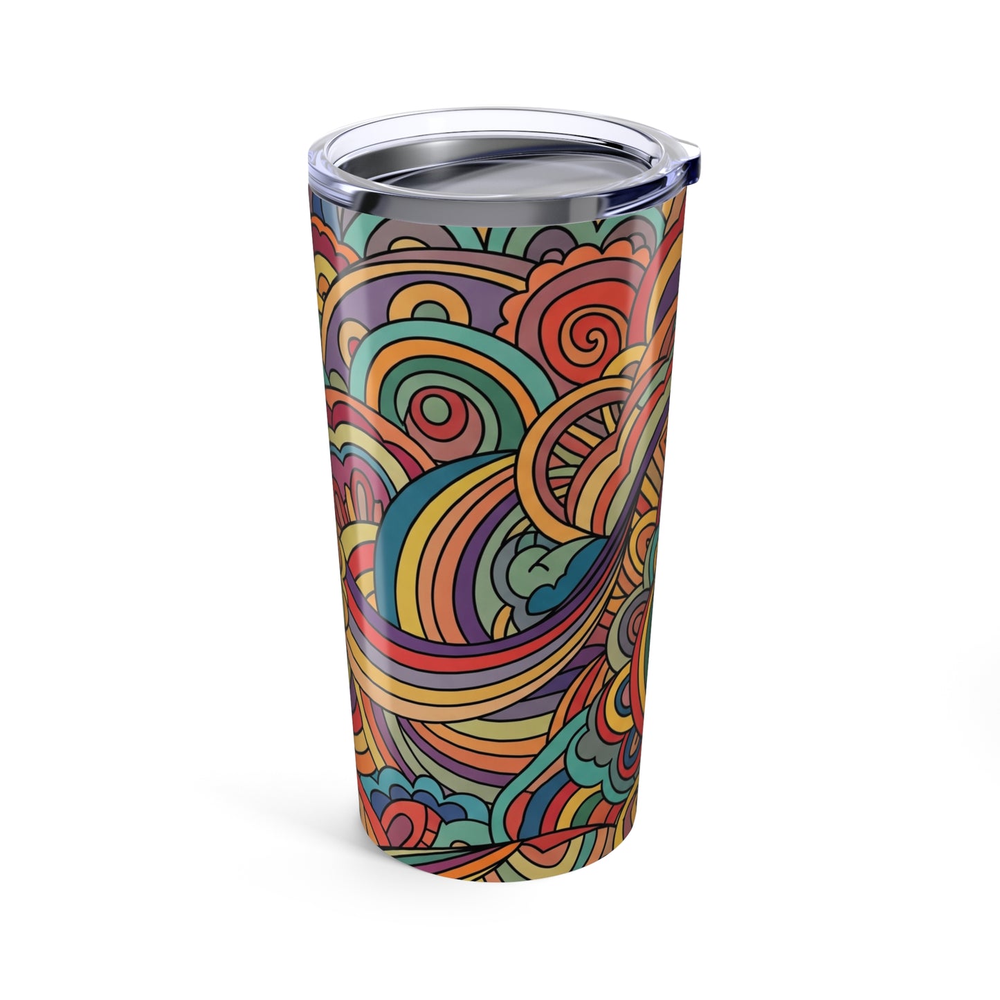 20oz Double Wall Vacuum Insulated Stainless Steel Tumbler With Lid Leak Proof Hot Cold Travel Mug BPA Free Printed
