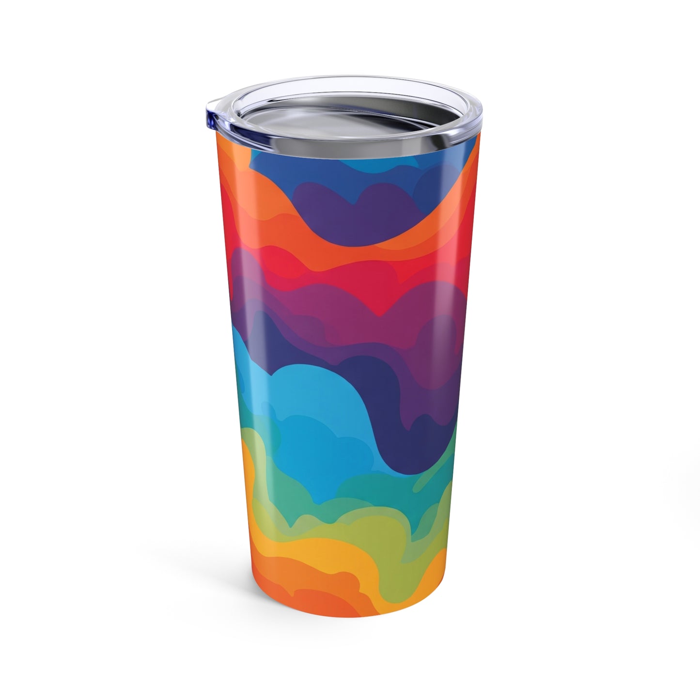 20oz Printed Stainless Steel Tumbler With Double Wall Insulation Spill Resistant Lid For Hot Or Cold Beverages