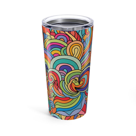 20oz Stainless Steel Tumbler With Vacuum Insulation And Double Wall Leak Proof Travel Mug Printed Hot And Cold