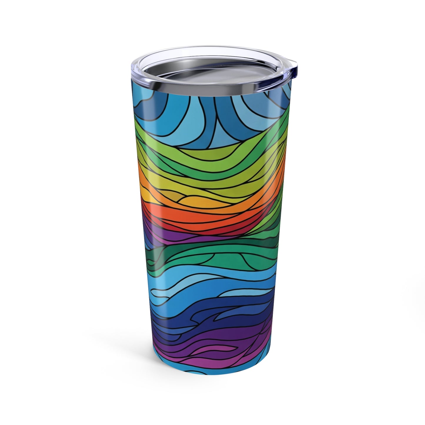 20oz Stainless Steel Tumbler With Double Wall Vacuum Insulation For Hot Or Cold Beverages Durable Travel Mug