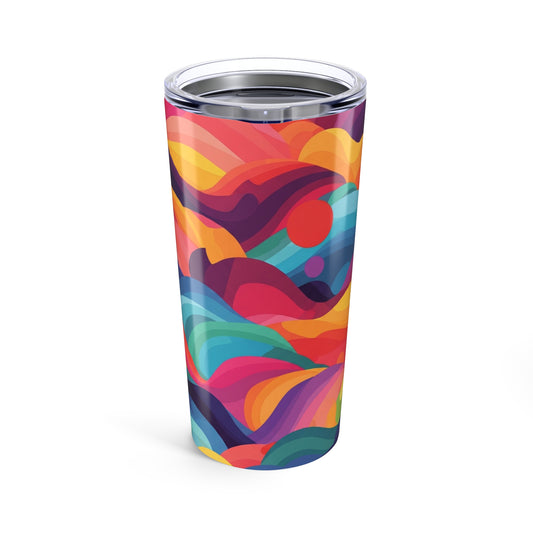 20oz Stainless Steel Mug With Double Wall Insulation Spill Resistant Durable Printed Design For Hot Or Cold Drinks