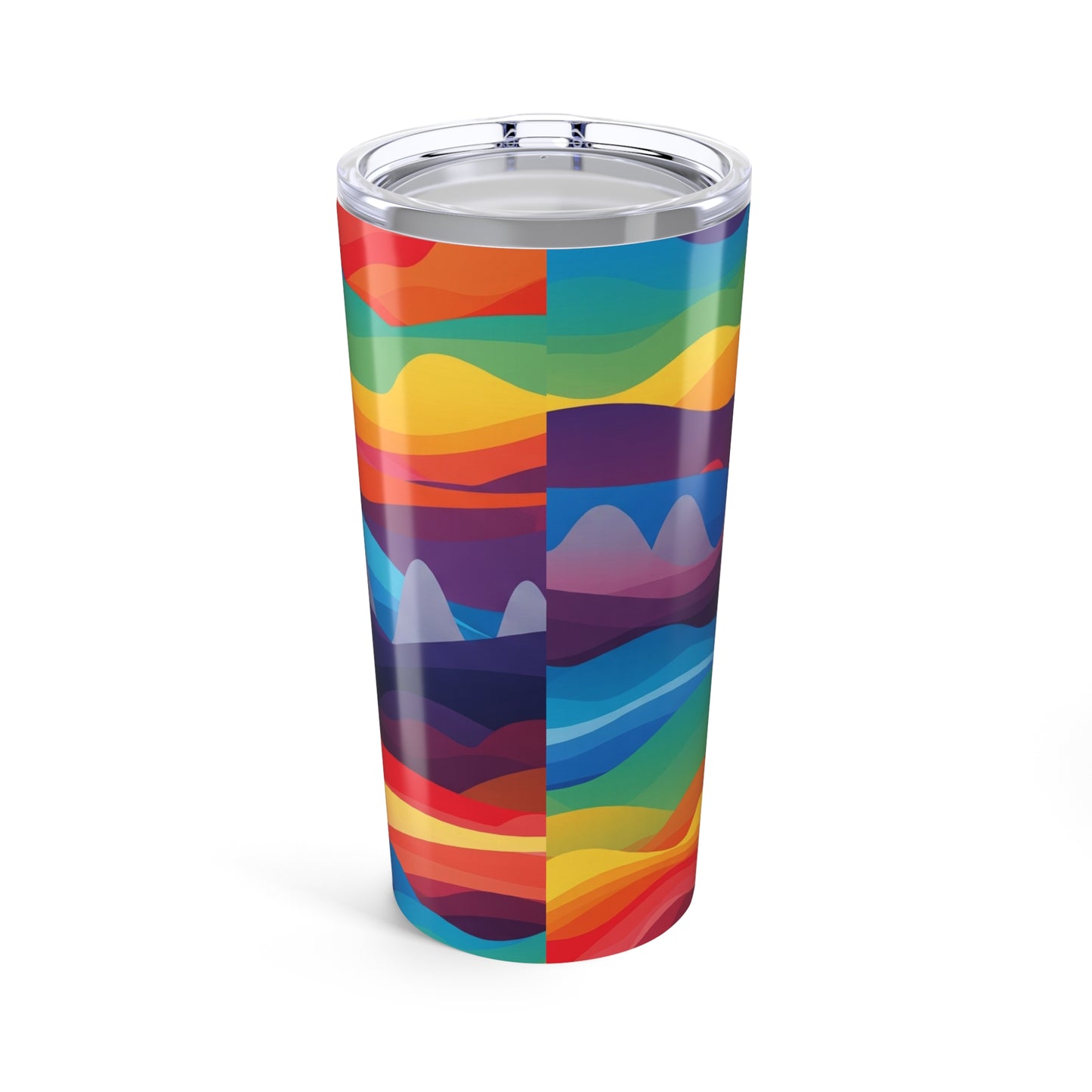 20oz Stainless Steel Travel Tumbler With Printed Design Double Wall Vacuum Insulated Leak Proof For Hot Beverages