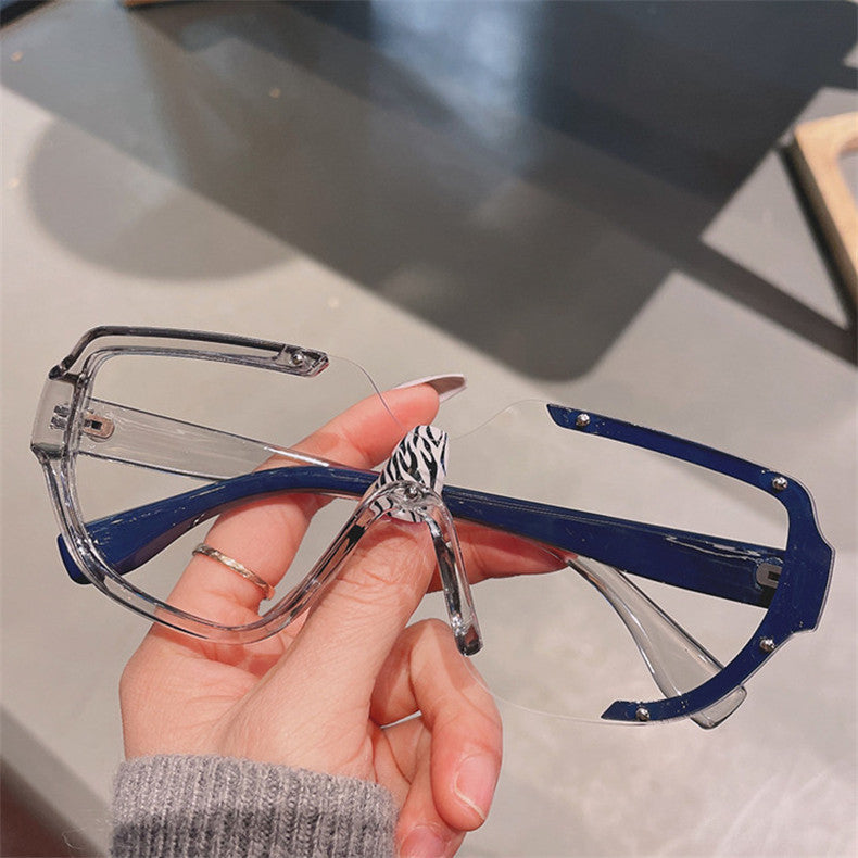 Round Sunglasses Large Frame Resin Lens Plastic Metal Frame For Sport Outings Fishing Retro Sun Unisex UV Protection