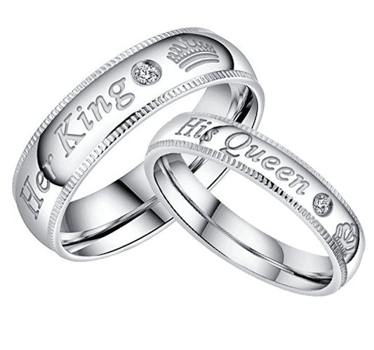 Couple Rings Titanium Steel Matching Promise Rings for Men and Women Durable High Quality Jewelry for Everyday