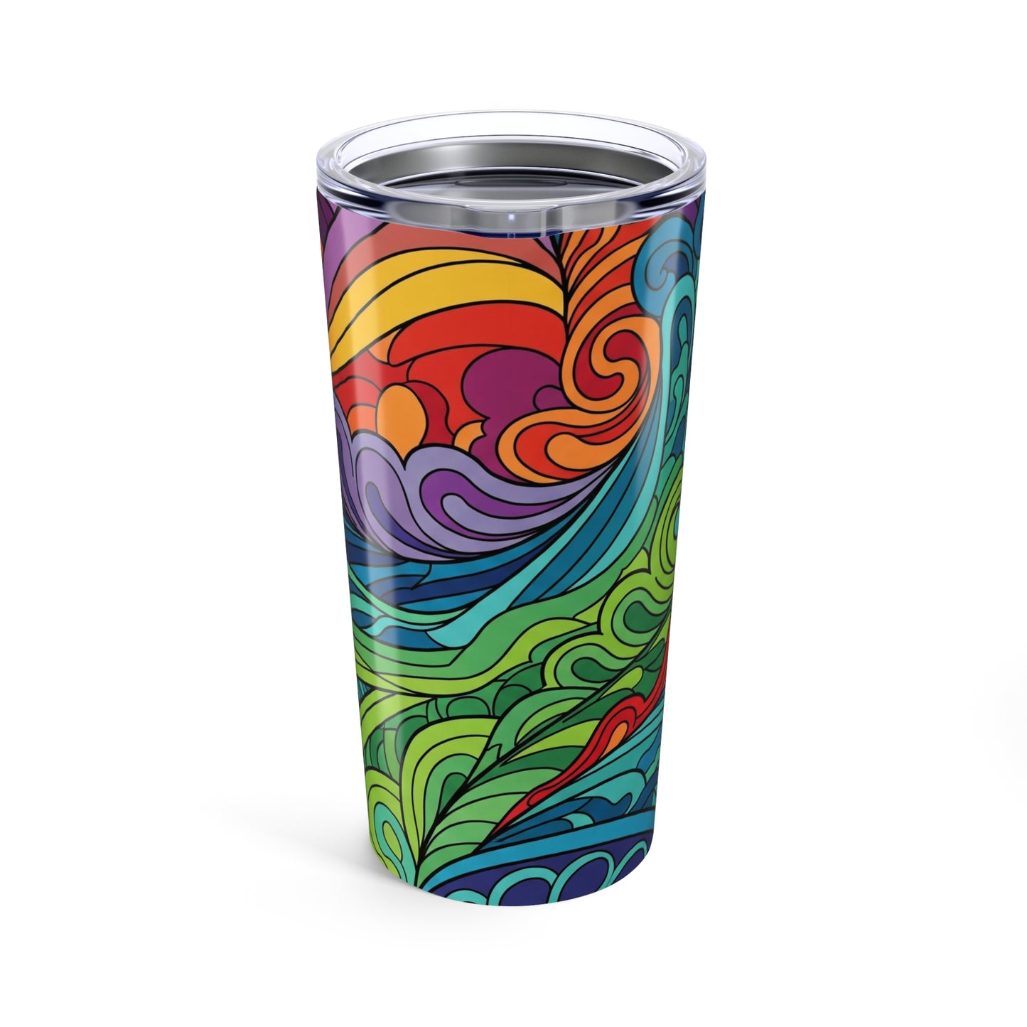 20oz Stainless Steel Travel Mug Double Wall Vacuum Insulated Spill Resistant Dishwasher Safe Keeps Beverages Hot