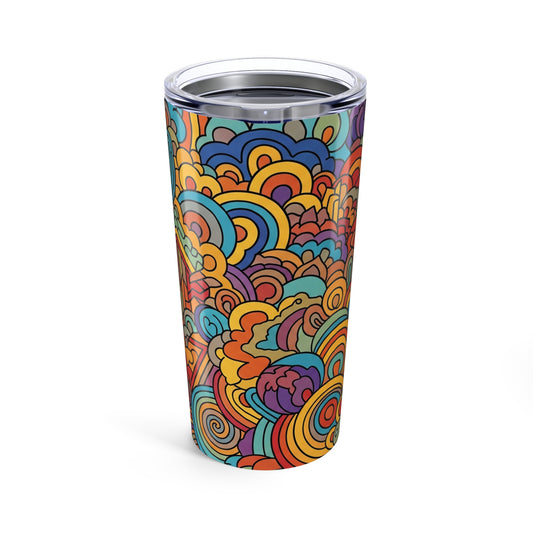 20oz Stainless Steel Tumbler With Double Wall Vacuum Insulation Spill Resistant Travel Mug Keeps Drinks Hot Cold