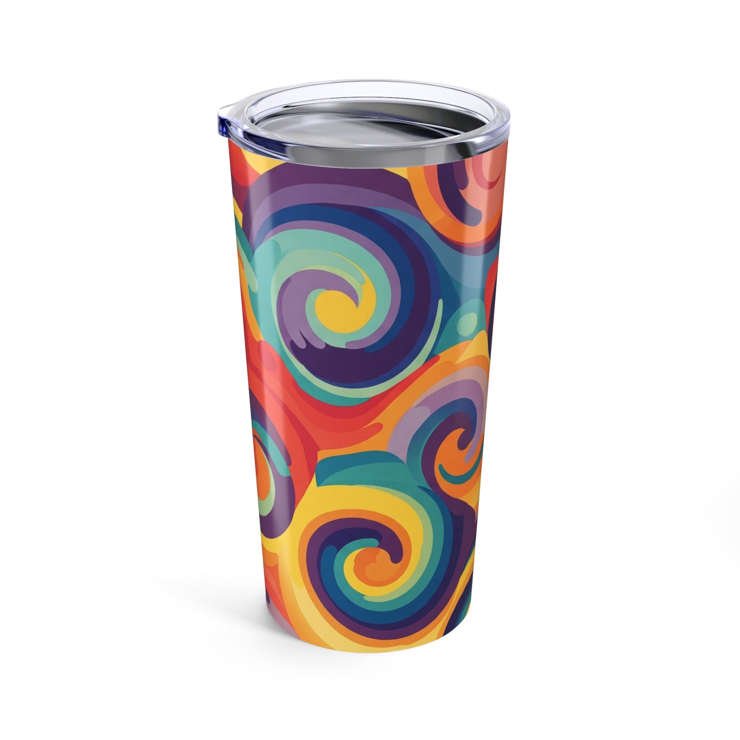 20oz Stainless Steel Travel Mug With Double Wall Vacuum Insulation Spill Resistant Thermal Hot Cold Printed Design