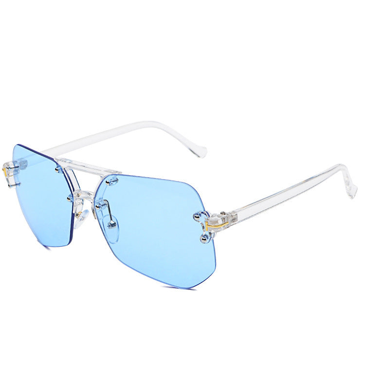 Frameless Sunglasses UV400 Protection Resin Frame Fashion Eye Protection For Everyday Wear Sun Shield Gear Now