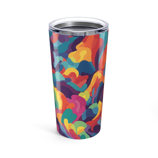 20oz Stainless Steel Printed Travel Mug With Double Wall Vacuum Insulation Spill Resistant For Hot And Cold