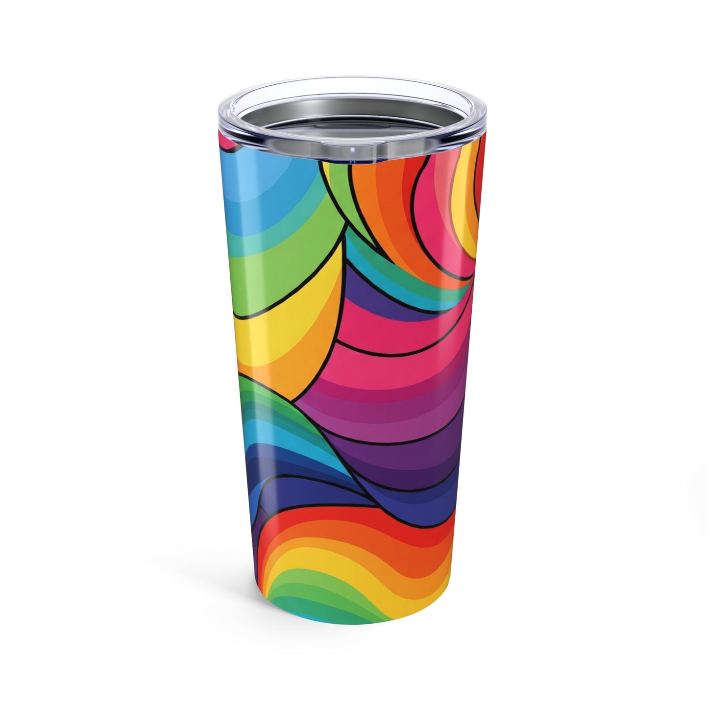 20 Oz Stainless Steel Tumbler With Design Double Wall Insulation Leak Proof Hot And Cold Beverages Dishwasher Safe