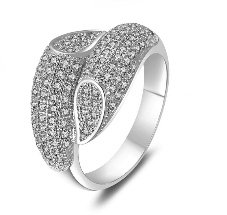 Copper Ring Unisex Geometric Jewelry Gold Plated Artificial Gemstone Electroplated Durable Everyday Wear For All