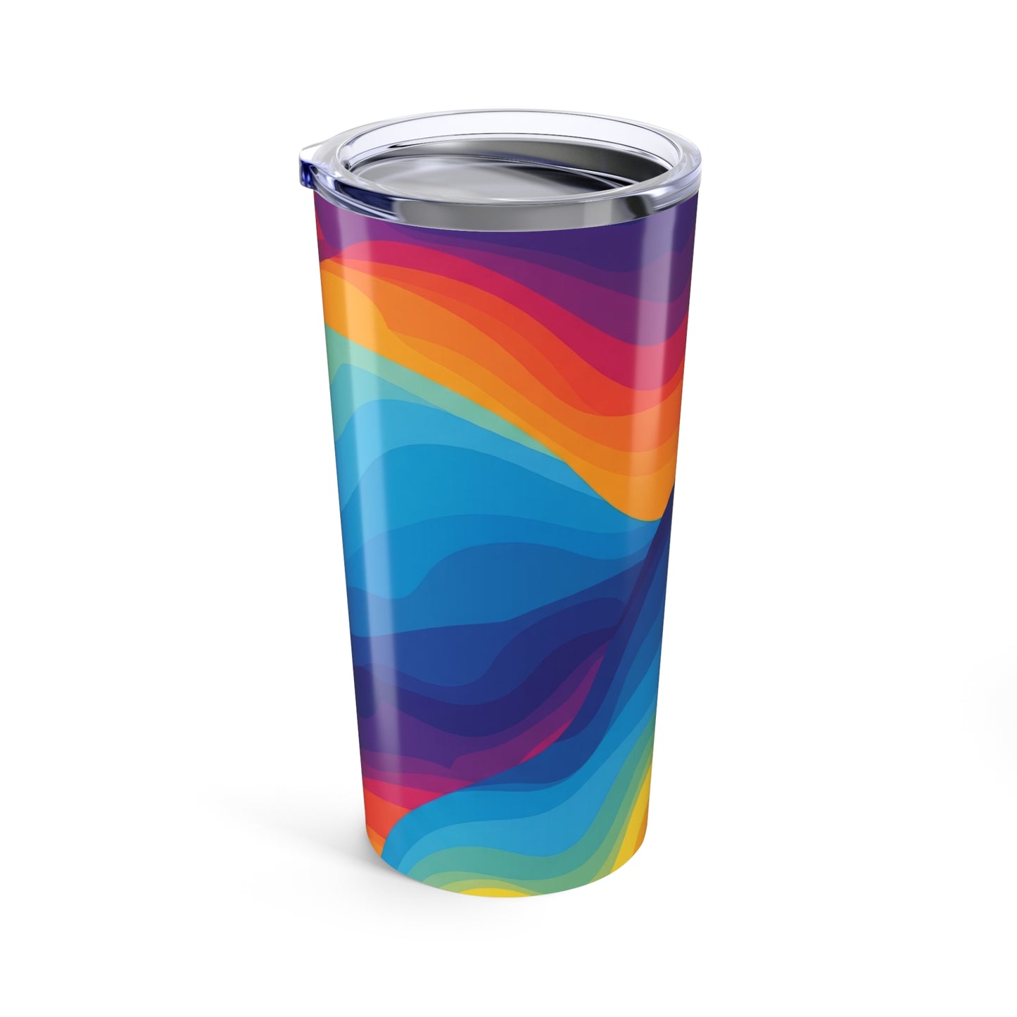 20oz Stainless Steel Tumbler With Vacuum Insulation Spill Resistant Travel Mug Printed Design For Hot Or Cold