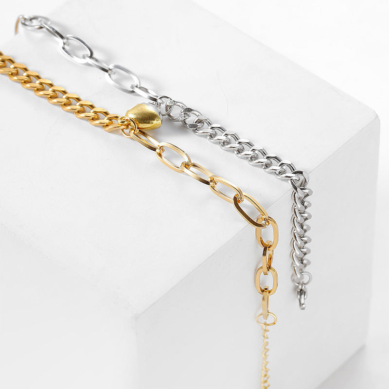 Couples Matching Bracelet Set Stainless Steel Love Magnet Bracelet Adjustable Length Relationship Jewelry Gift