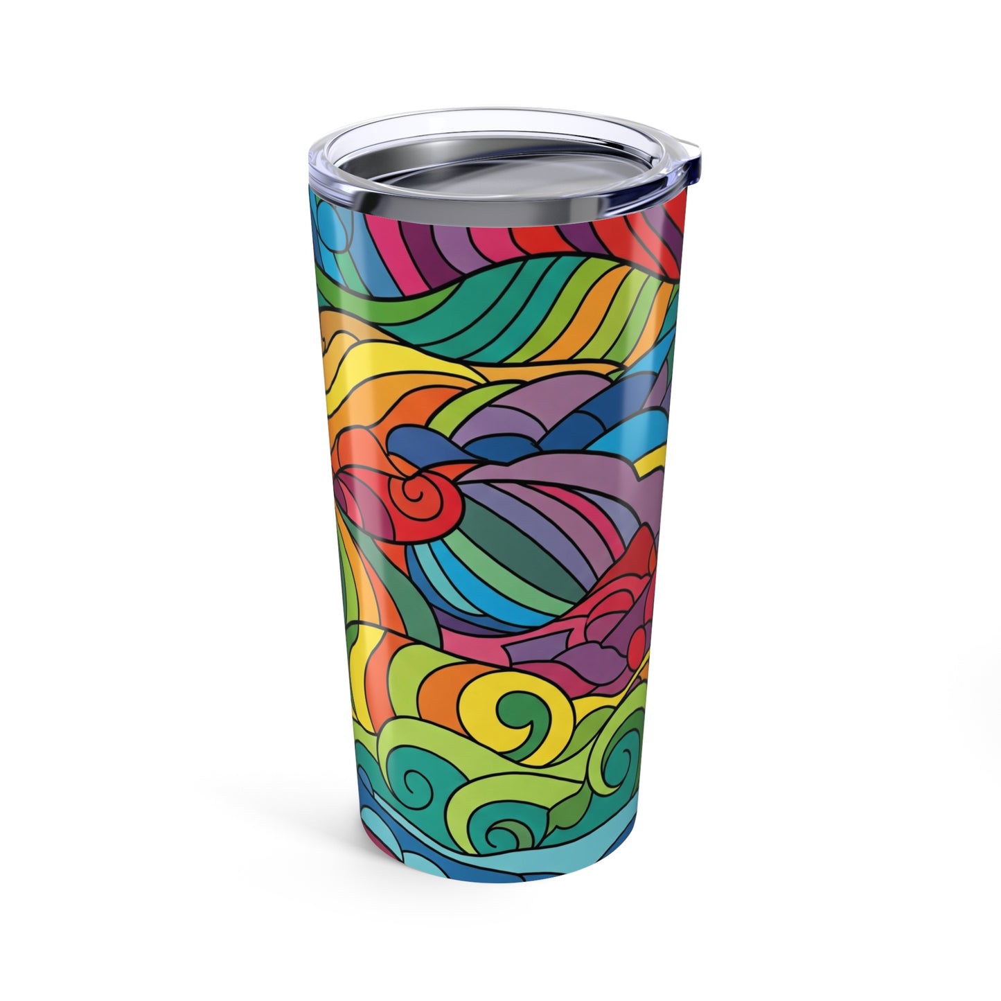 20 Oz Stainless Steel Tumbler Double Wall Vacuum Insulation Spill Resistant Travel Cup Keeps Drinks Hot And Cold