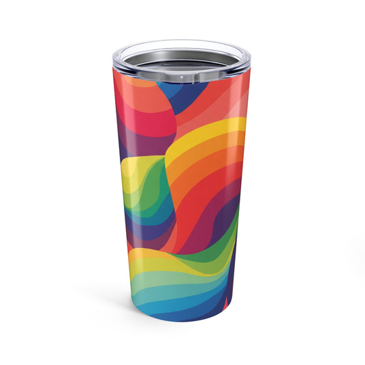 20 Oz Stainless Steel Travel Mug With Design Double Wall Insulation Leak Proof Durable For Hot And Cold Beverages