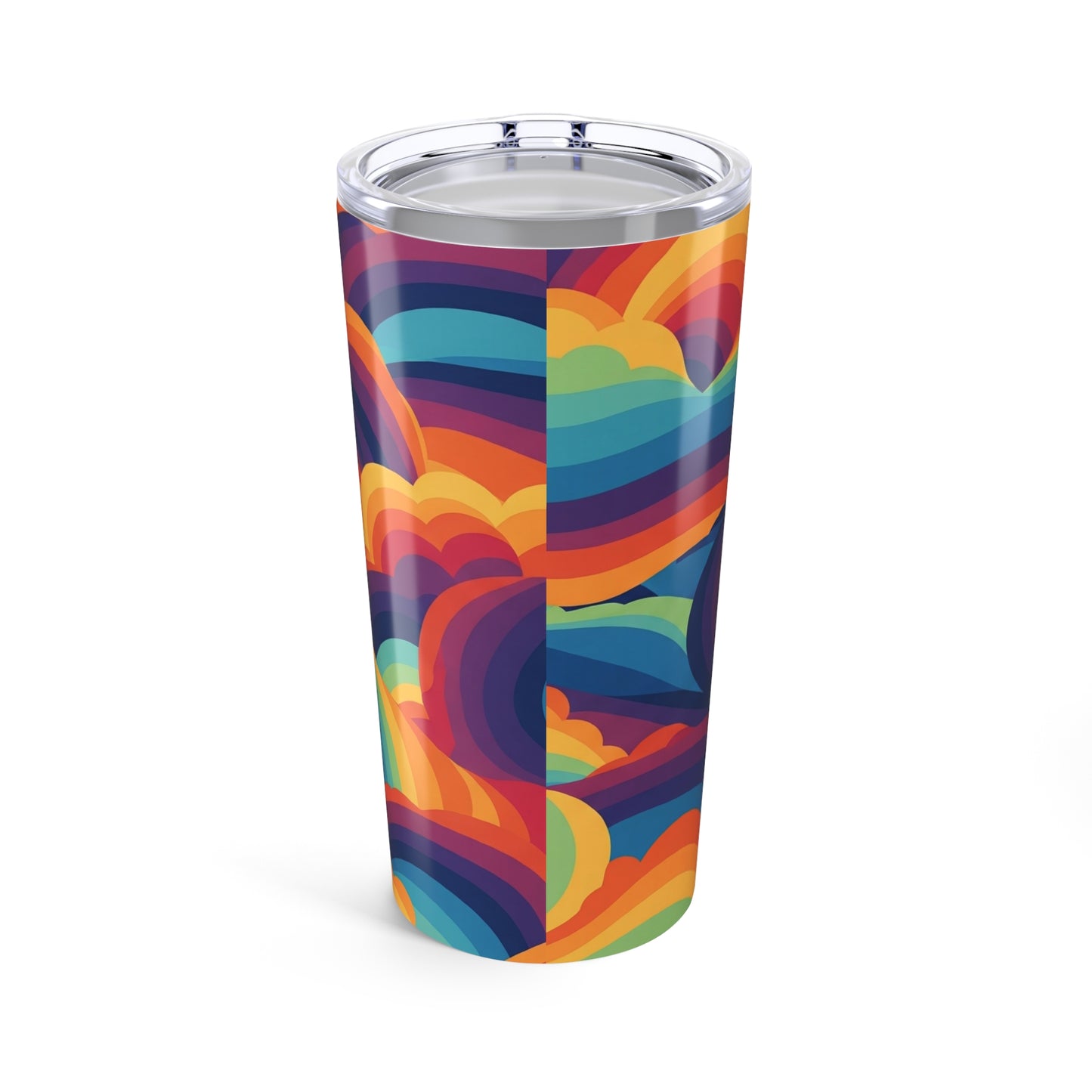 20 Oz Stainless Steel Printed Coffee Cup With Double Wall Vacuum Insulation Spill Resistant Travel Mug BPA Free