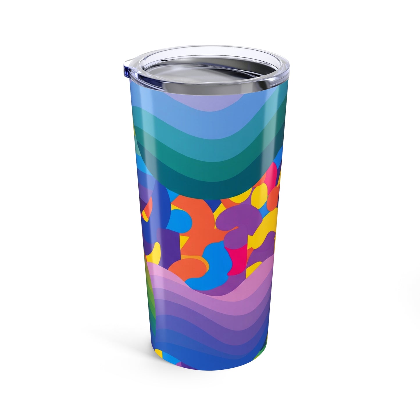 20oz Stainless Steel Printed Travel Mug With Double Wall Vacuum Insulation And Leak Proof Lid For Hot And Cold