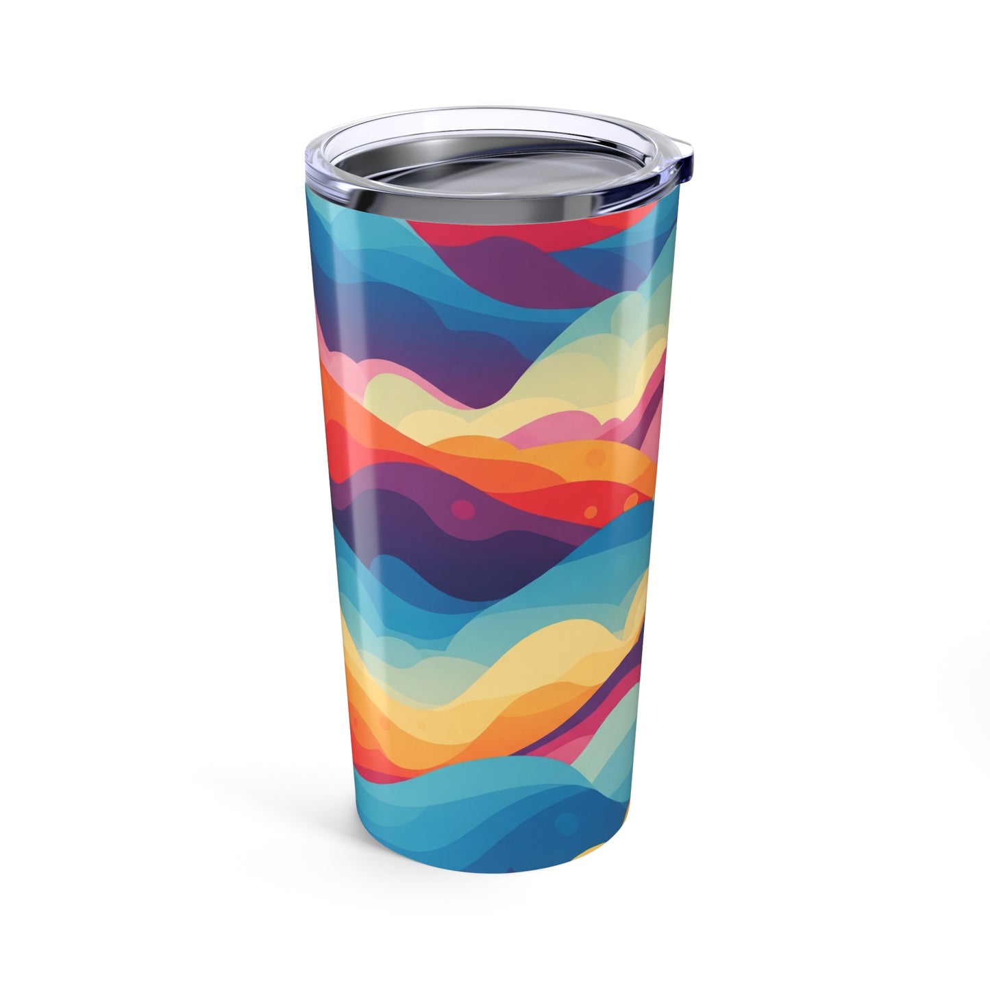 Printed 20oz Stainless Steel Tumbler With Double Wall Vacuum Insulation For Hot And Cold Drinks Spill Resistant Mug
