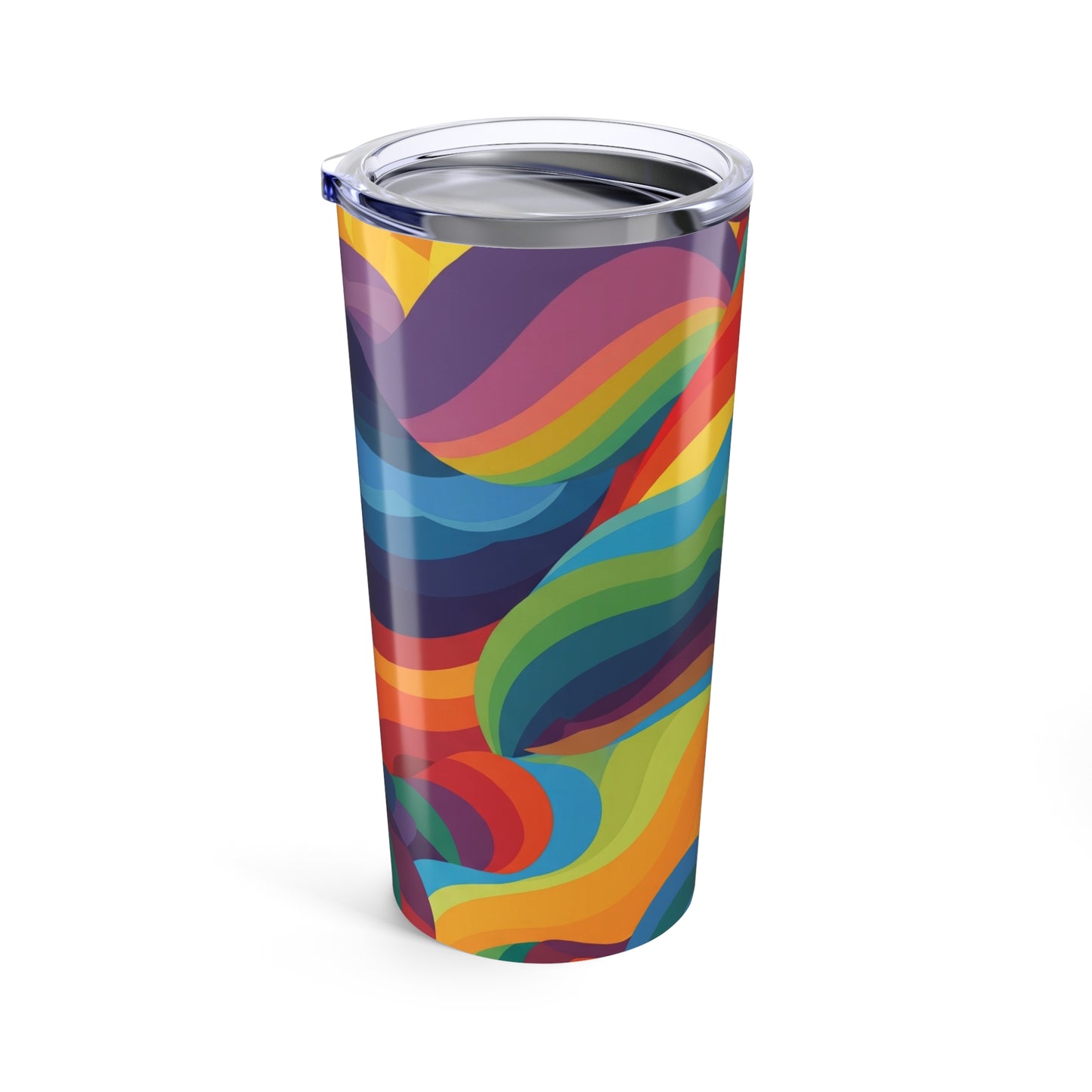 Durable 20oz Stainless Steel Printed Tumbler With Double Wall Vacuum Insulation Spill Resistant Thermal Travel Mug