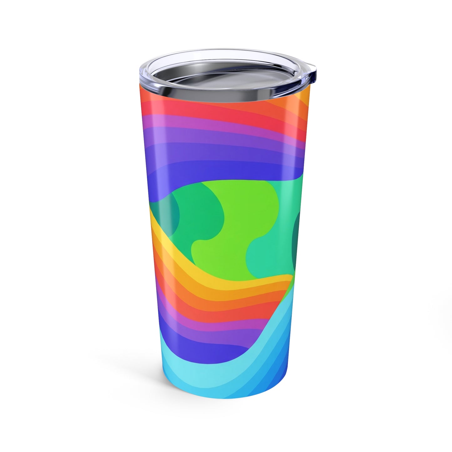 20 Oz Stainless Steel Tumbler Printed Double Wall Vacuum Insulation Leak Proof Travel Mug Durable Hot Cold Coffee