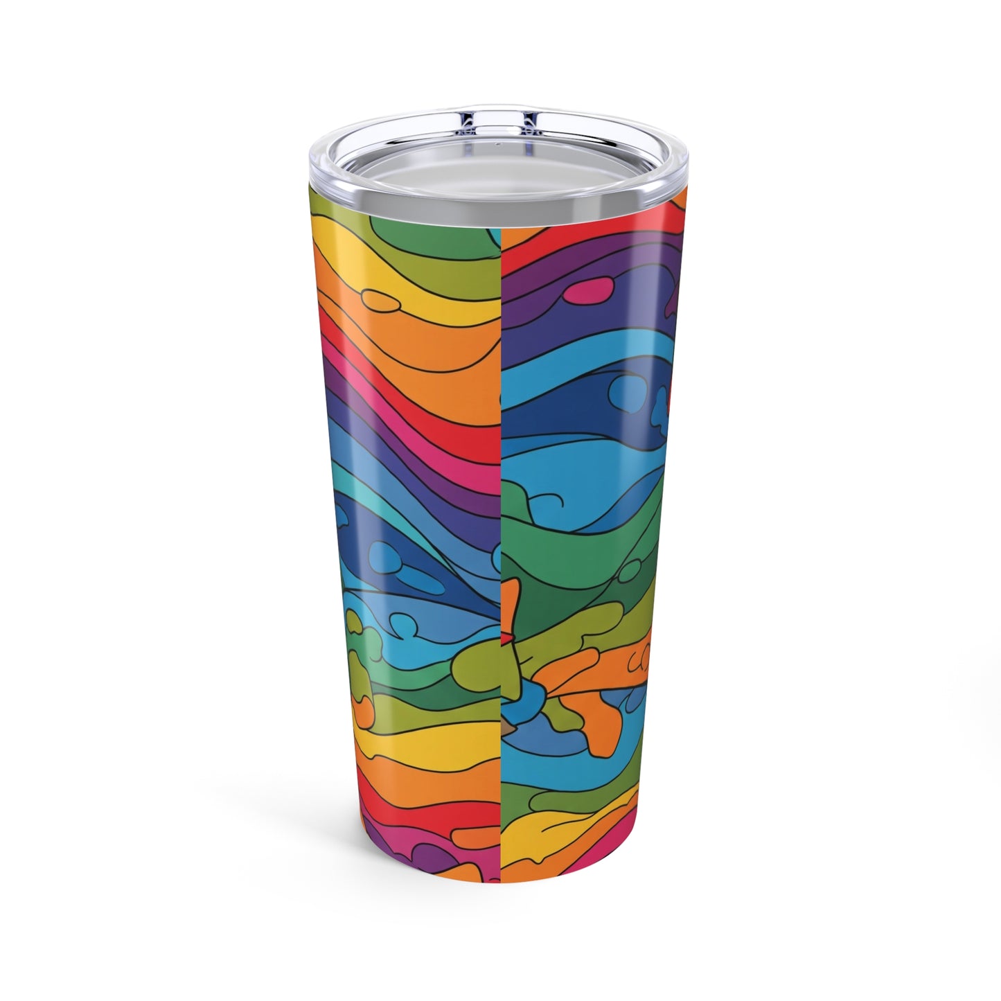 20oz Stainless Steel Tumbler With Double Wall Insulation And Printed Art Travel Mug Durable Coffee Cup Kitchen