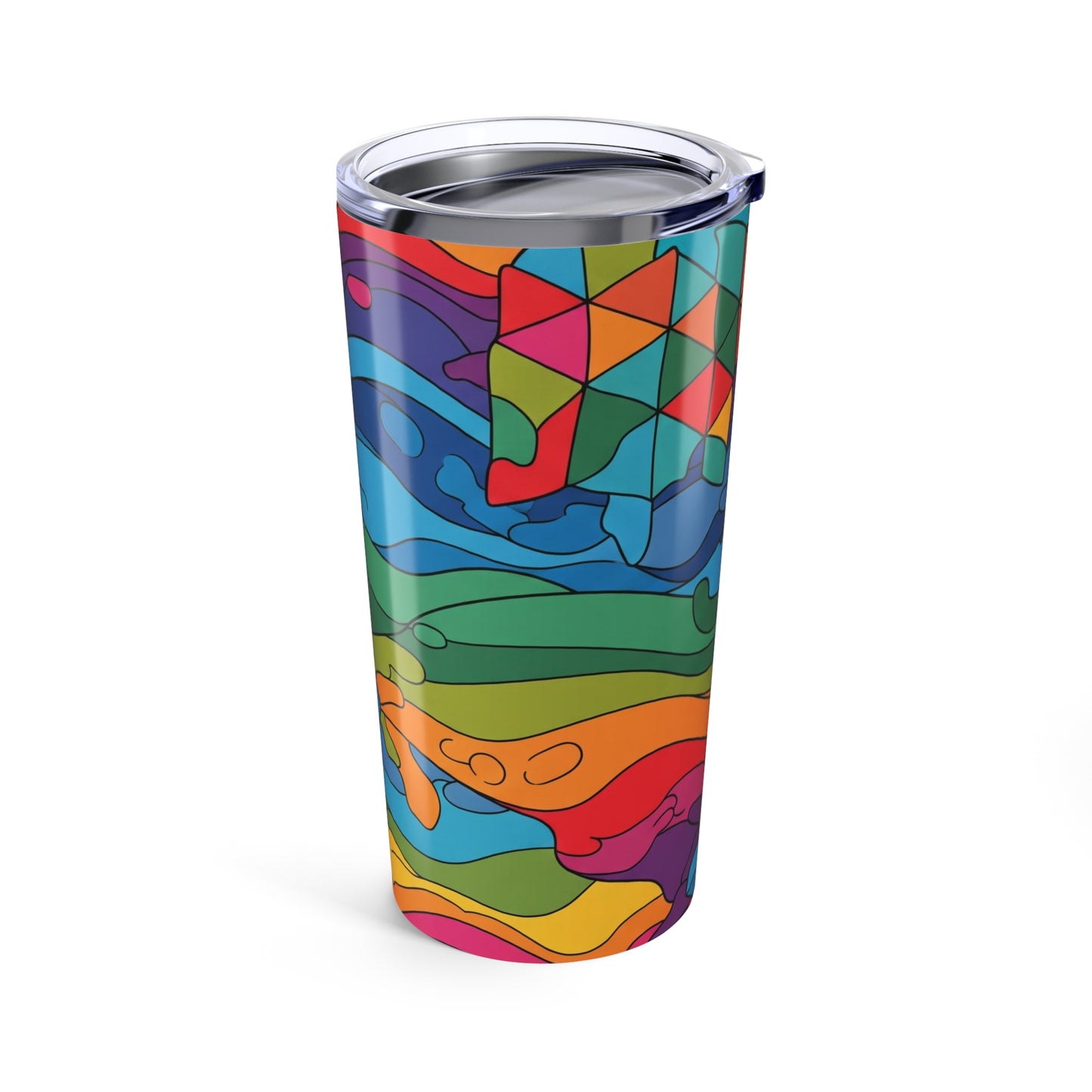 20oz Stainless Steel Tumbler With Double Wall Insulation And Printed Art Travel Mug Durable Coffee Cup Kitchen