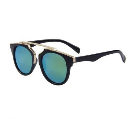 Cat Eye Sunglasses For Women And Men Oval Resin Lens Fashion Eyewear Bright Black Frame Unisex Use Retro Style