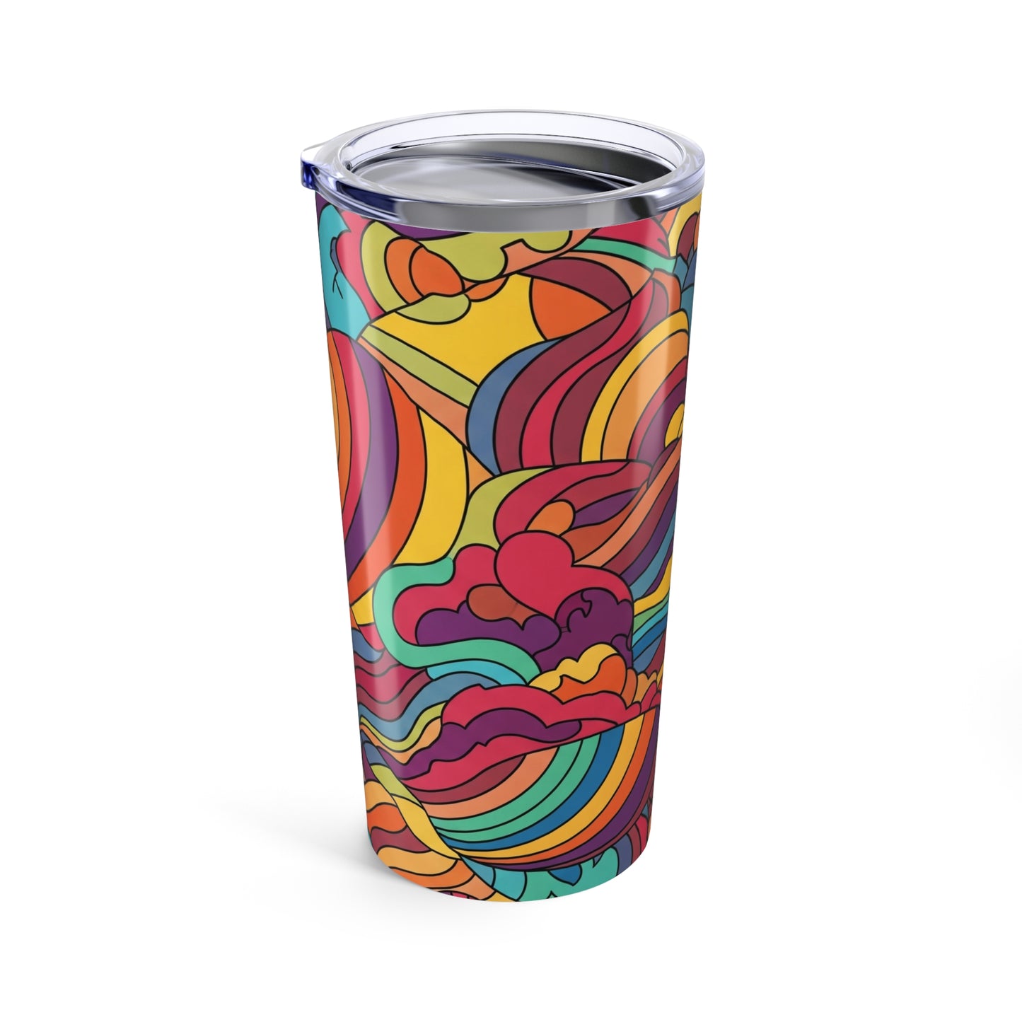 20 Oz Stainless Steel Travel Tumbler With Double Wall Vacuum Insulation Spill Resistant Durable Printed Beverage