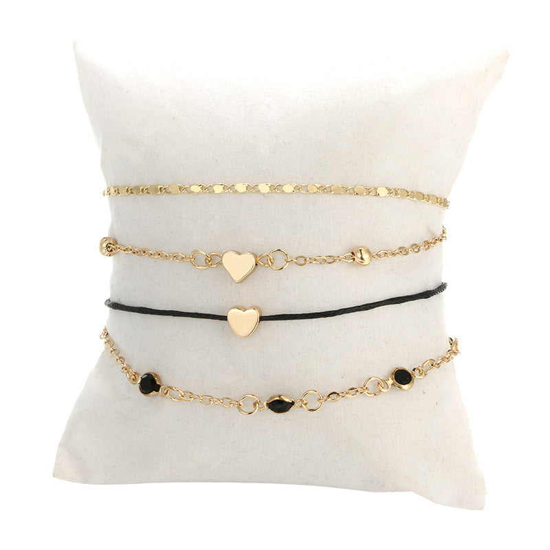 Elegant Electroplated Gemstone Inlay Bracelet For Women