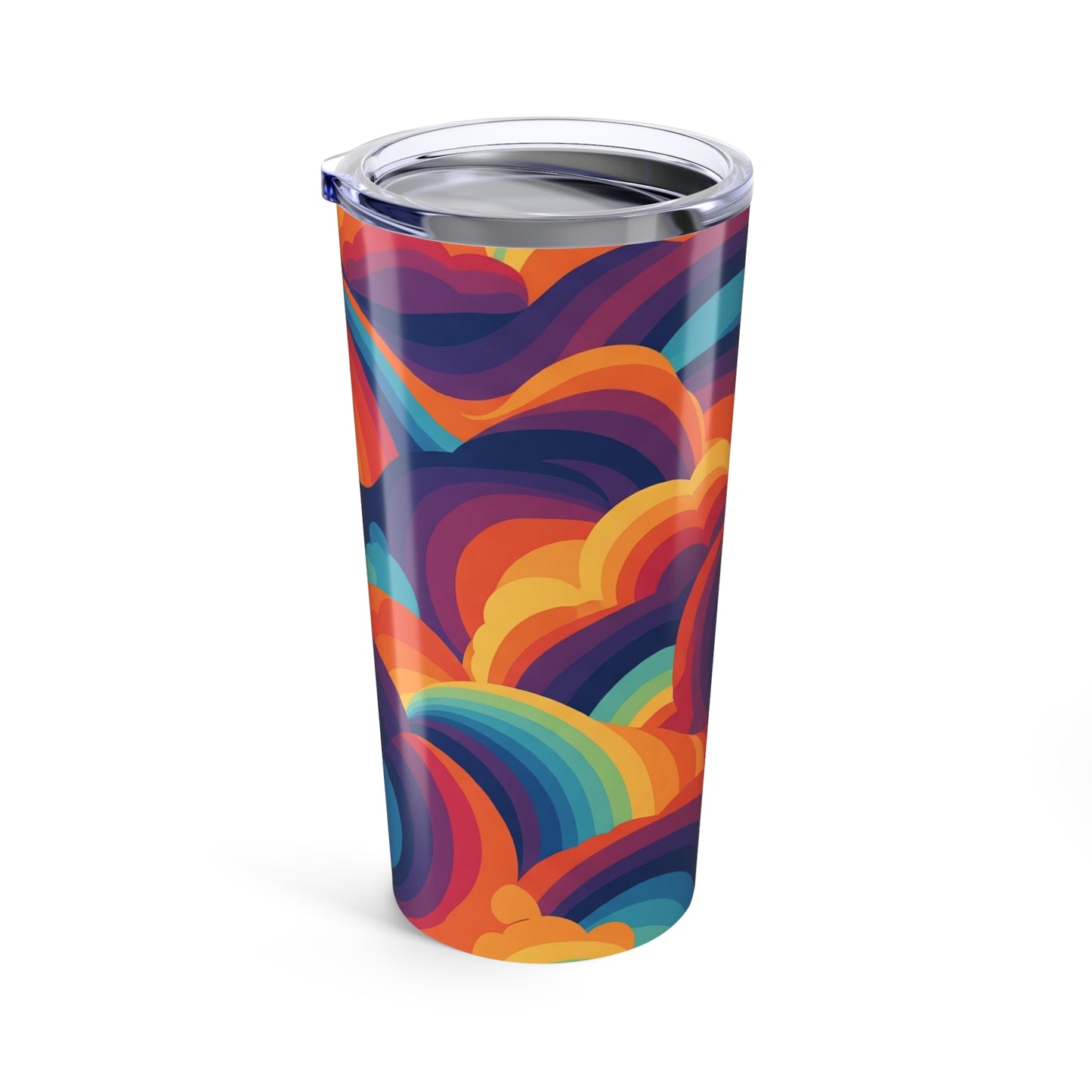 20 Oz Stainless Steel Printed Coffee Cup With Double Wall Vacuum Insulation Spill Resistant Travel Mug BPA Free