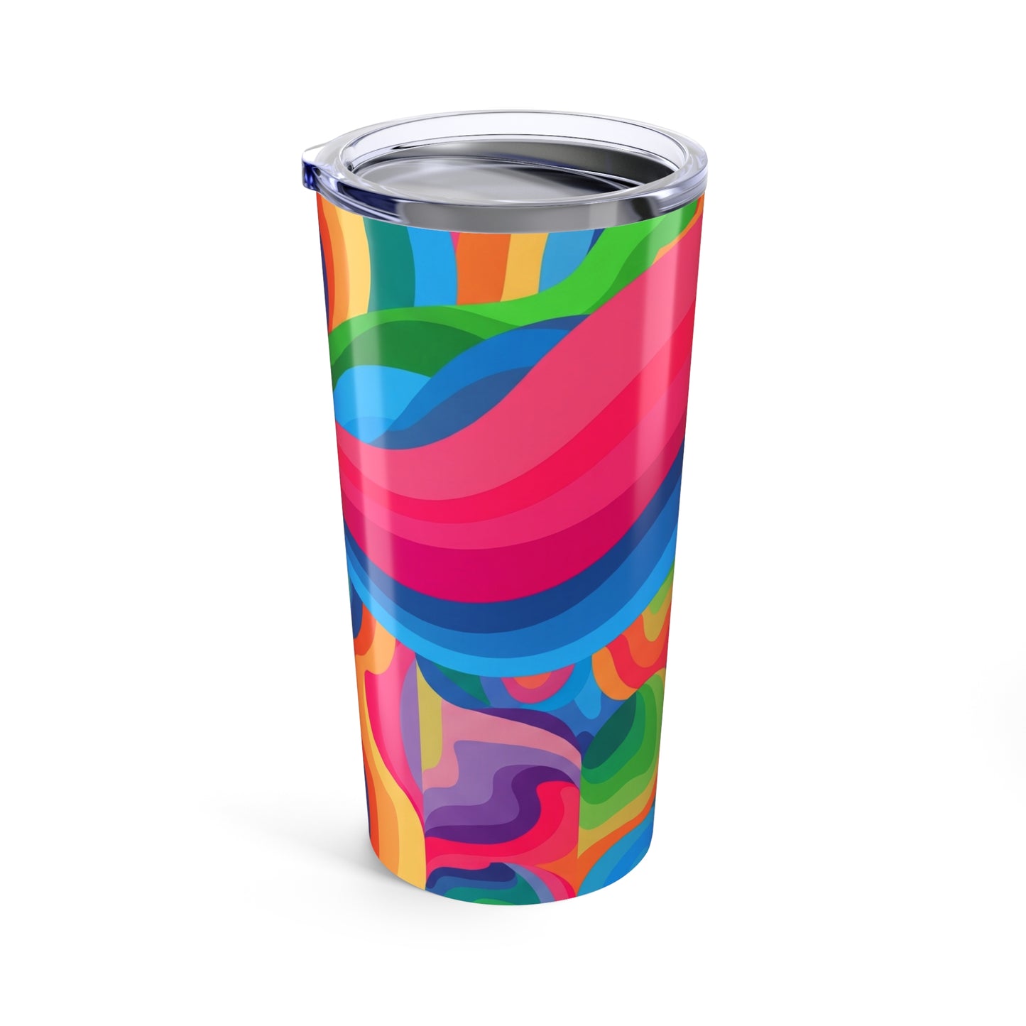 20oz Stainless Steel Tumbler With Double Wall Vacuum Insulation For Hot Or Cold Beverages Printed Design