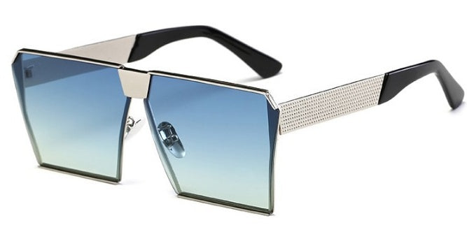 Womens Polarized Square Sunglasses UV400 Protection Trendy Fashion Eyewear Metal and Plastic Frame TAC Lenses Durable