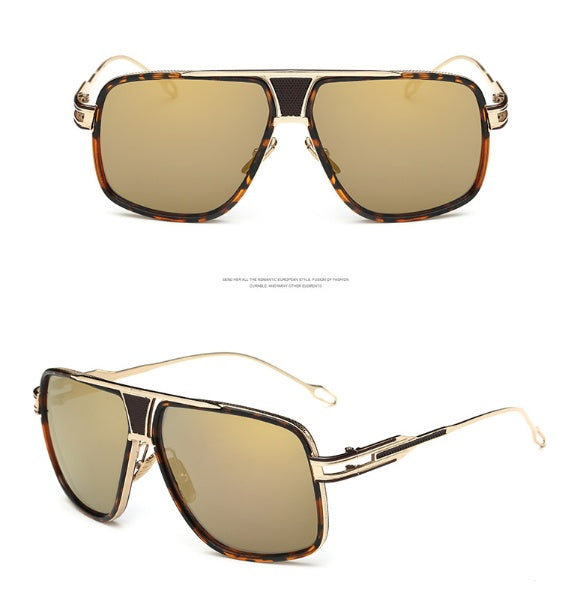 Womens Vintage Sunglasses UV400 Protection Metal Frame PC Lens Retro Style Large Fit Glasses For Women Driving