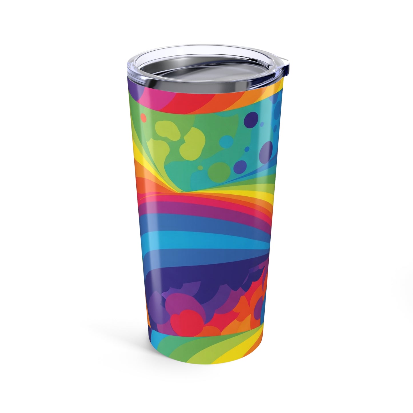20oz Stainless Steel Tumbler With Double Wall Vacuum Insulation Spill Resistant BPA Free Durable Printed Travel