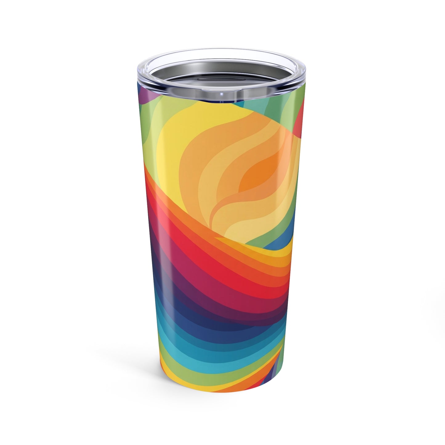 20 Oz Steel Insulated Tumbler With Lid Spill Resistant Travel Mug BPA Free Durable Printed For Hot Or Cold Drinks