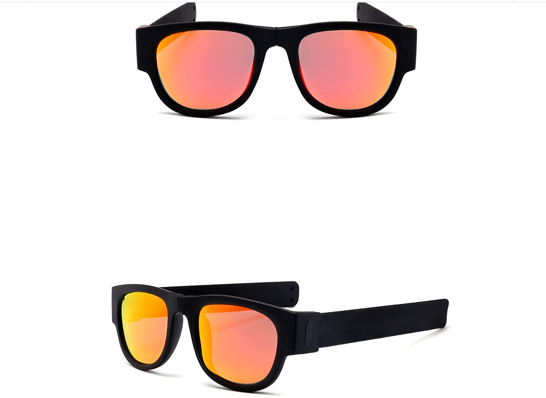 Folding Bracelet Sunglasses Polarized Resin Lenses UV400 Protection For Men Women Sports Fashion Riding Unisex