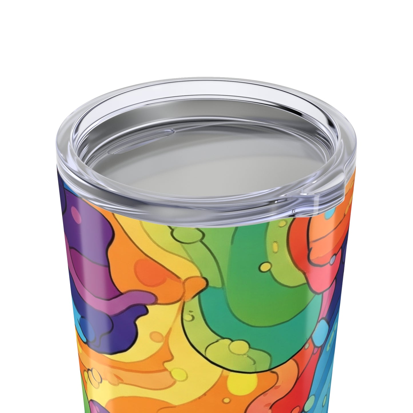 20 Oz Stainless Steel Tumbler With Double Wall Insulation And Unique Printed Design Spill Proof Coffee Mug For