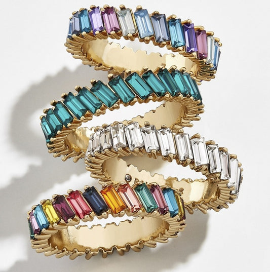 Crystal Alloy Ring With Gemstone Inlay For Women Everyday Wear And Special Occasions Jewelry Everyday Sparkles