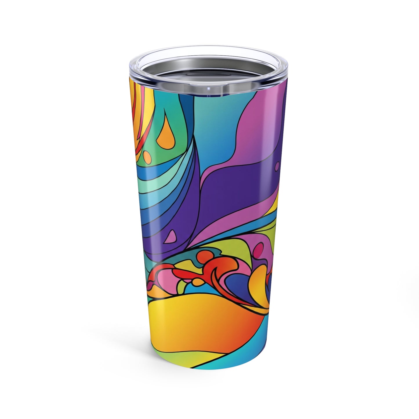 20 Oz Stainless Steel Tumbler With Double Wall Vacuum Insulation Spill Resistant Design That Keeps Beverages Hot