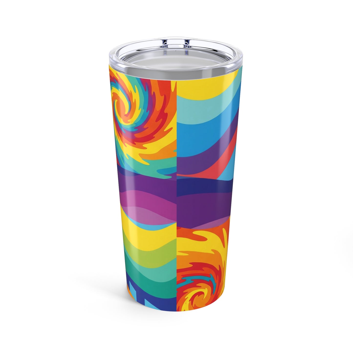 20oz Stainless Steel Travel Tumbler With Wall Vacuum Insulation Spill Resistant Printed Design For Hot And Cold