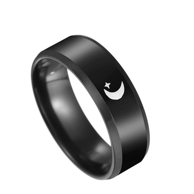 Stainless Steel Ring Durable Classic Black Ring Elegant Modern Design For Daily Wear Stainless Steel Band Ring