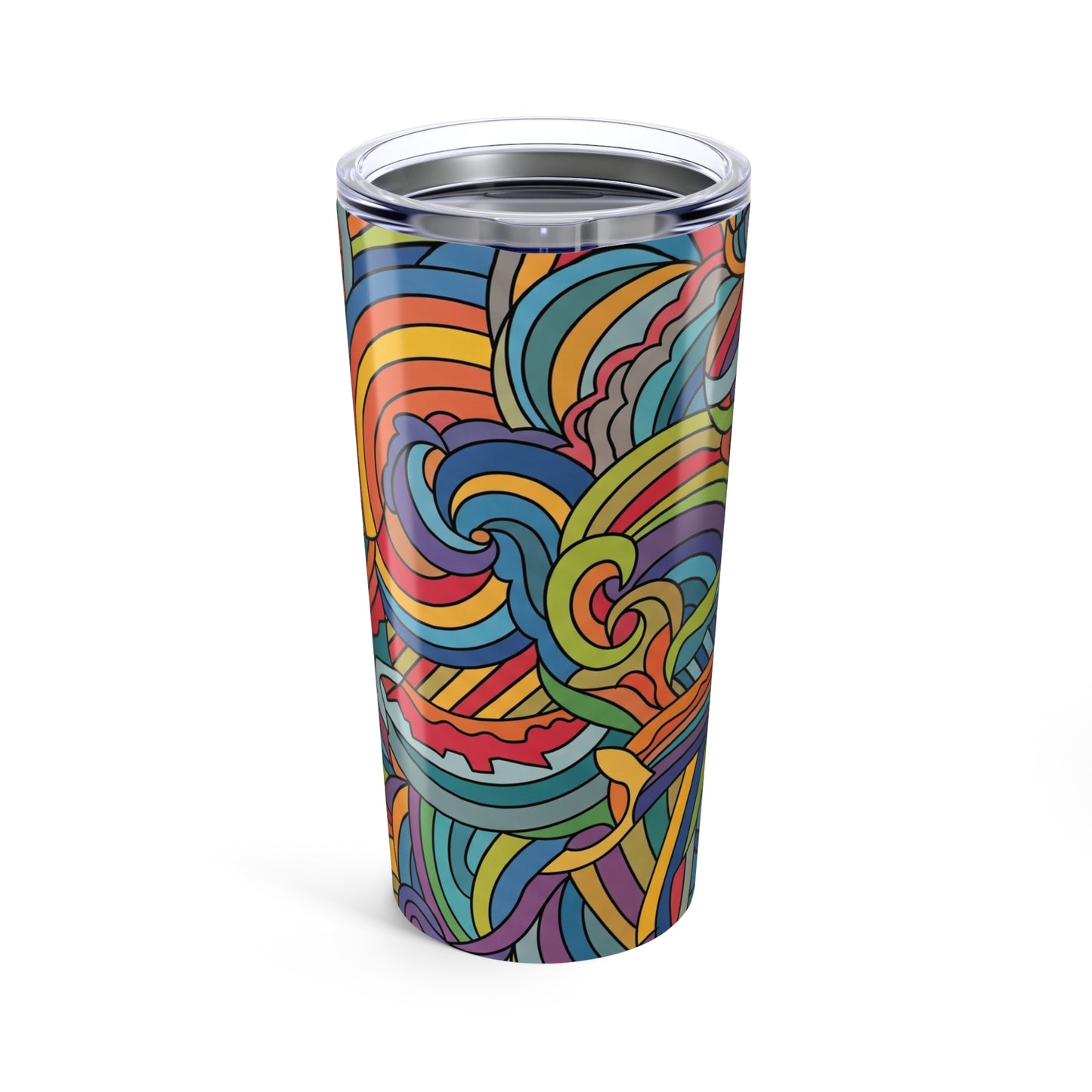 20 Ounce Insulated Travel Mug Stainless Steel Double Wall Vacuum Insulated Tumbler with Printed Design Dishwasher