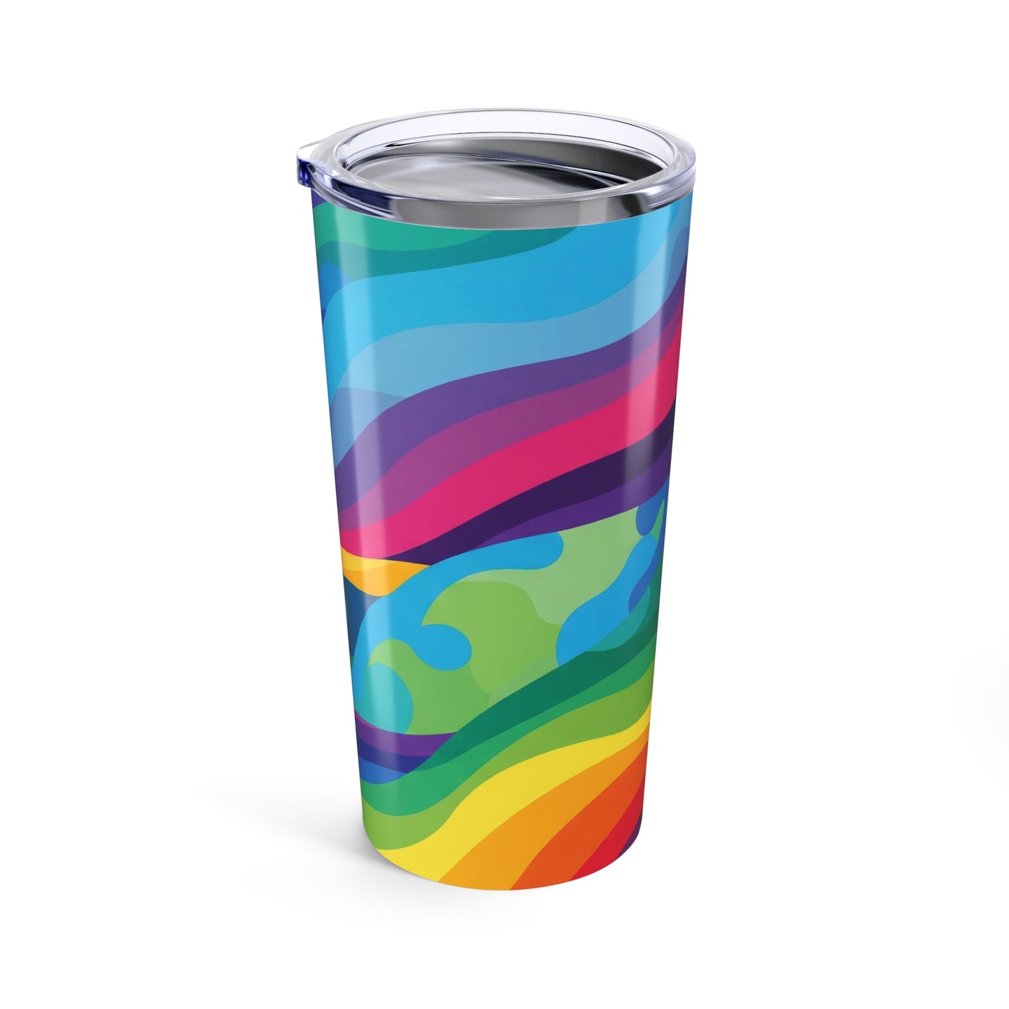 20oz Stainless Steel Travel Mug With Vibrant Printed Design Double Wall Vacuum Insulation Spill Proof Dishwasher