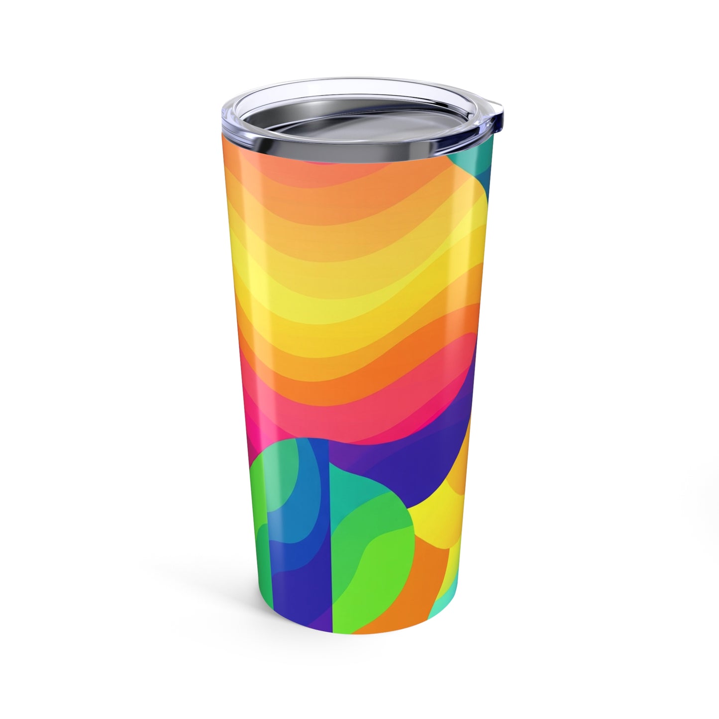 20oz Stainless Steel Printed Tumbler Double Wall Vacuum Insulated Travel Mug Leak Proof Hot Cold Beverage Cup