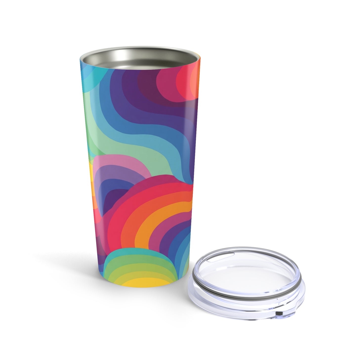 20oz Stainless Steel Tumbler With Double Wall Vacuum Insulation Leak Proof Printed Design For Hot And Cold