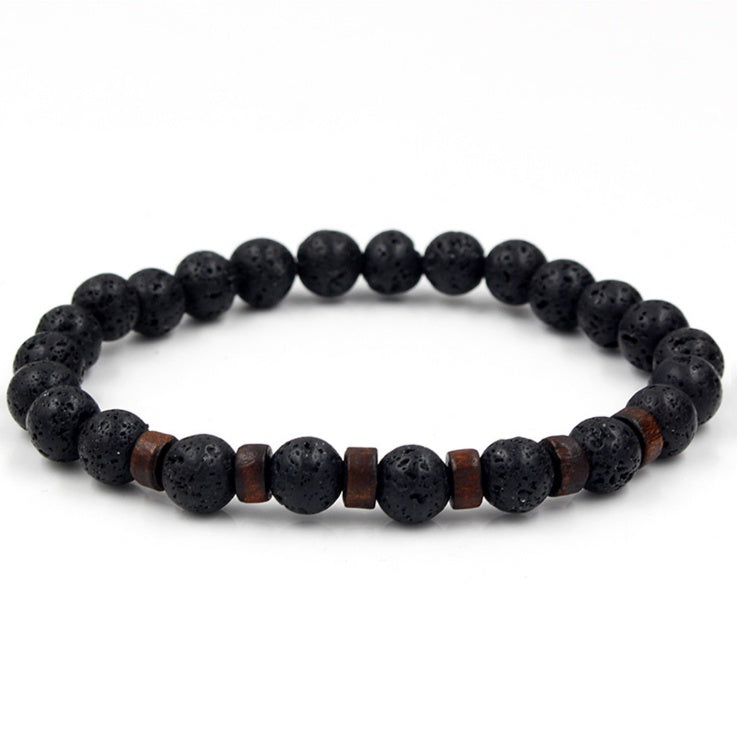 Vintage Volcanic Stone Beaded Bracelet Durable And Stylish For Daily Wear And Occasions For Everyday Style Use