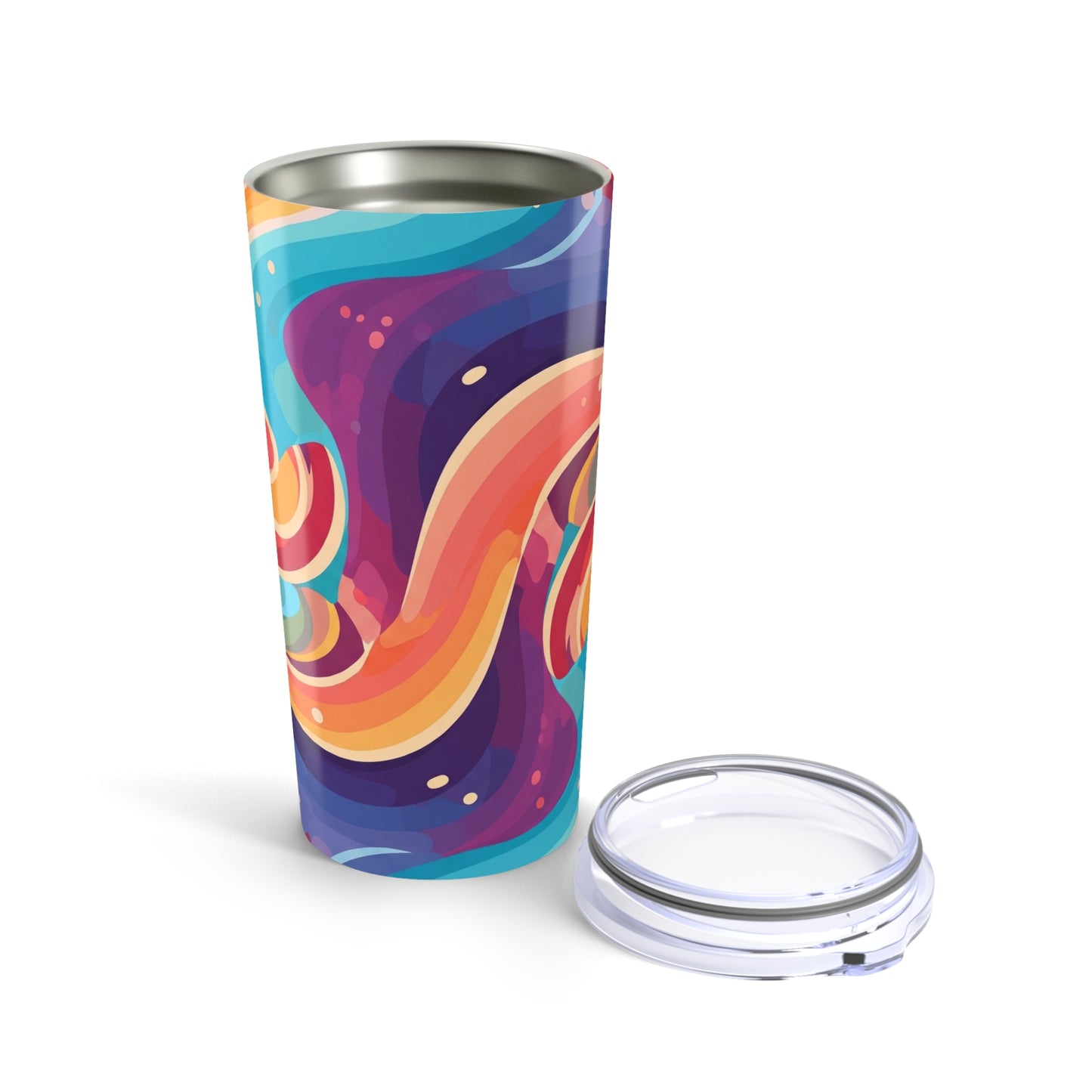 20Oz Stainless Steel Tumbler With Double Wall Vacuum Insulation Travel Mug Printed For Hot And Cold Beverages Leak